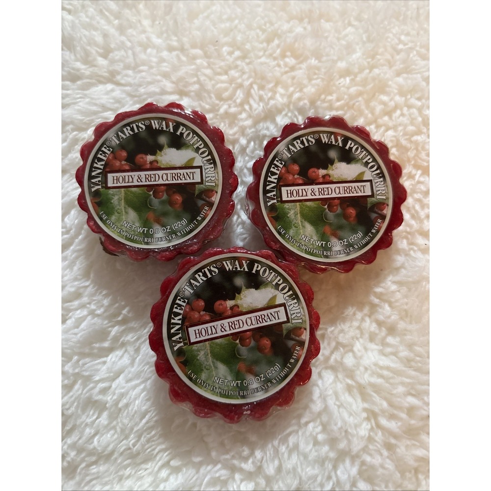 yankee candle HOLLY & RED CURRANT - 3 TARTS‎